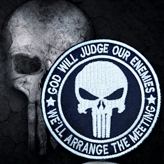 God Will Judge Our Enemies - Velcro Patches For Jackets