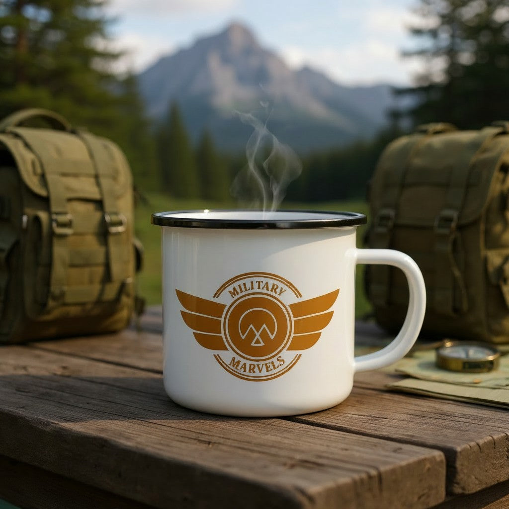 ENAMEL COFFEE MUG | MILITARY MARVELS