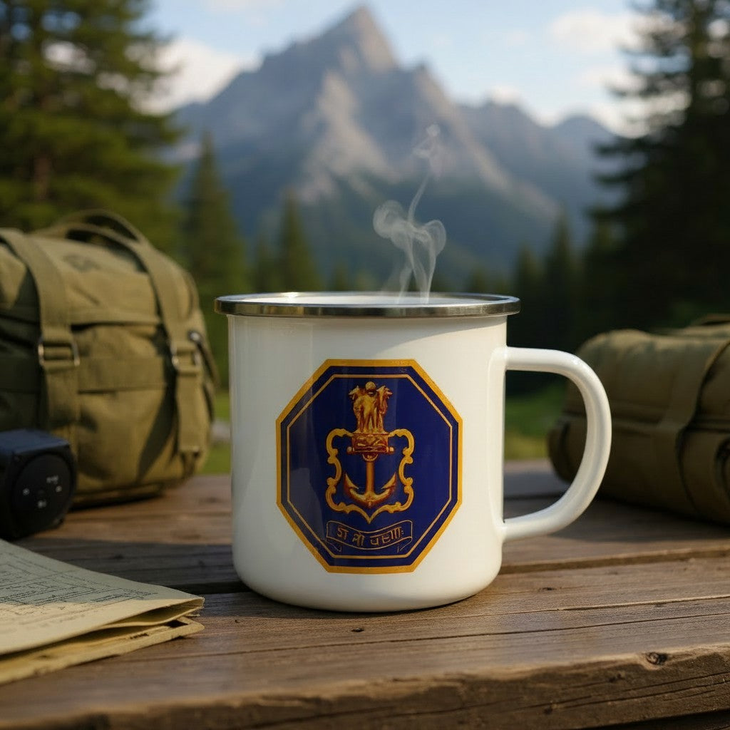 ENAMEL COFFEE MUG | INDIAN NAVY