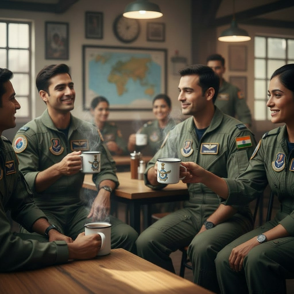 ENAMEL COFFEE MUG | INDIAN AIR FORCE