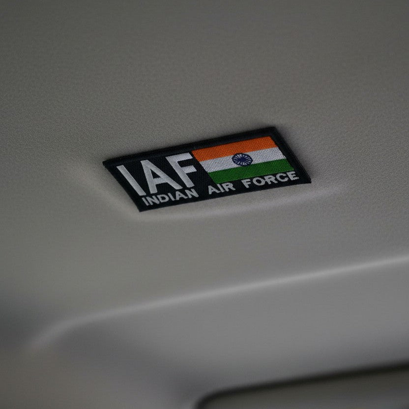 IAF WITH NATIONAL FLAG | EMBROIDERED | WITH VELCRO PATCH