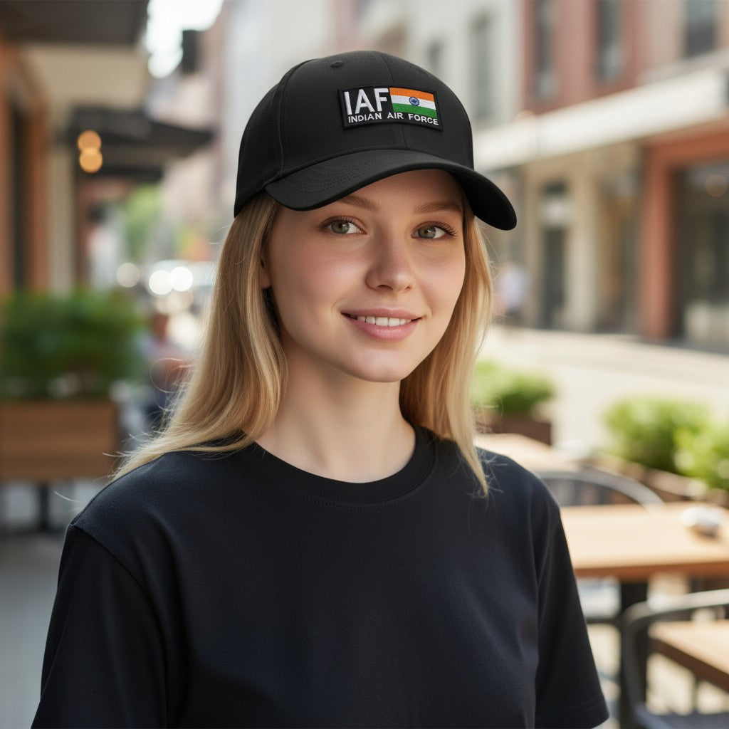 IAF WITH NATIONAL FLAG | EMBROIDERED | WITH VELCRO PATCH