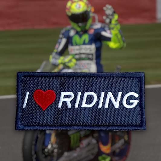 P2226 | I LOVE RIDING | EMBROIDERED | WITH VELCRO PATCH