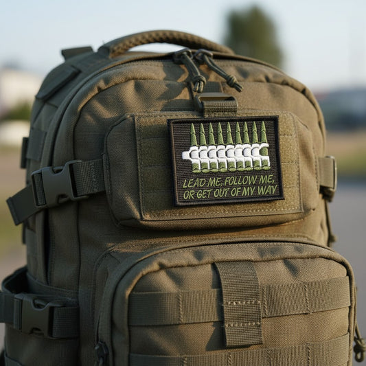 LEAD ME FOLLOW ME | EMBROIDERED | WITH VELCRO PATCH