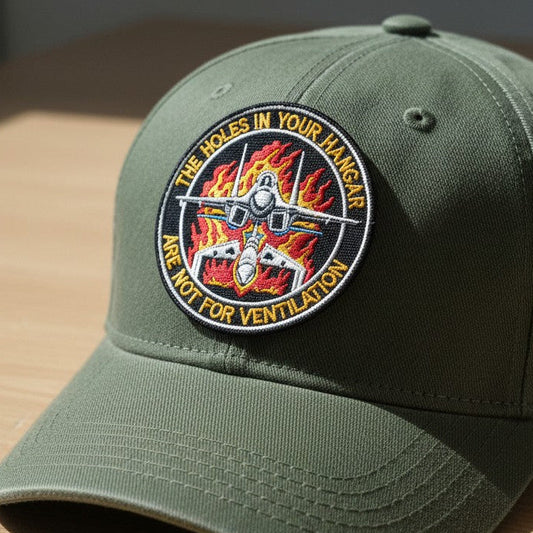 THE HOLES IN YOUR HANGER | EMBROIDERED | WITH TACTICAL PATCH (Velcro + Magnet + Iron On)