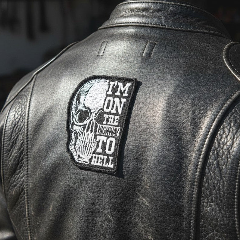 I'M ON THE HIGHWAY TO HELL | EMBROIDERED | WITH VELCRO PATCH
