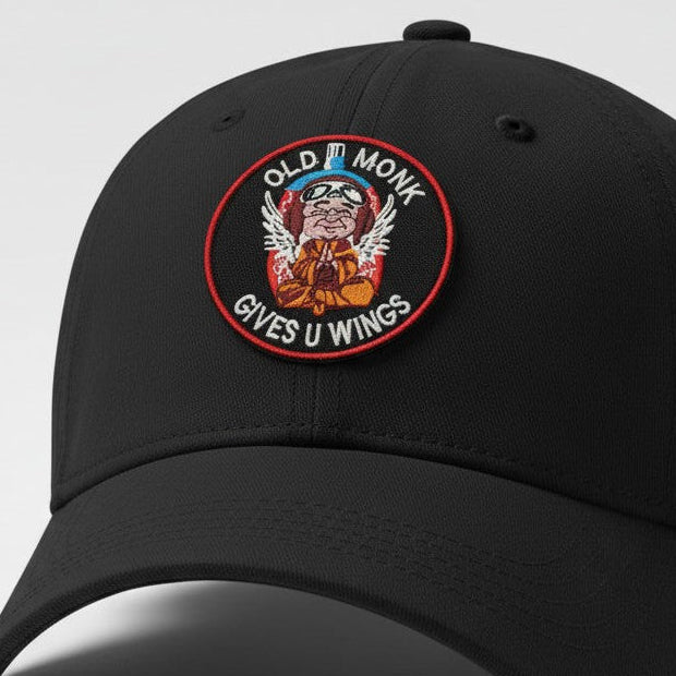 OLD MONK | EMBROIDERED | WITH VELCRO PATCH
