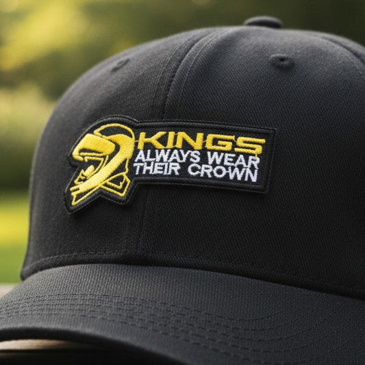 KINGS ALWAYS WEAR THEIR CROWN | EMBROIDERED | WITH TACTICAL PATCH (Velcro + Magnet + Iron On)