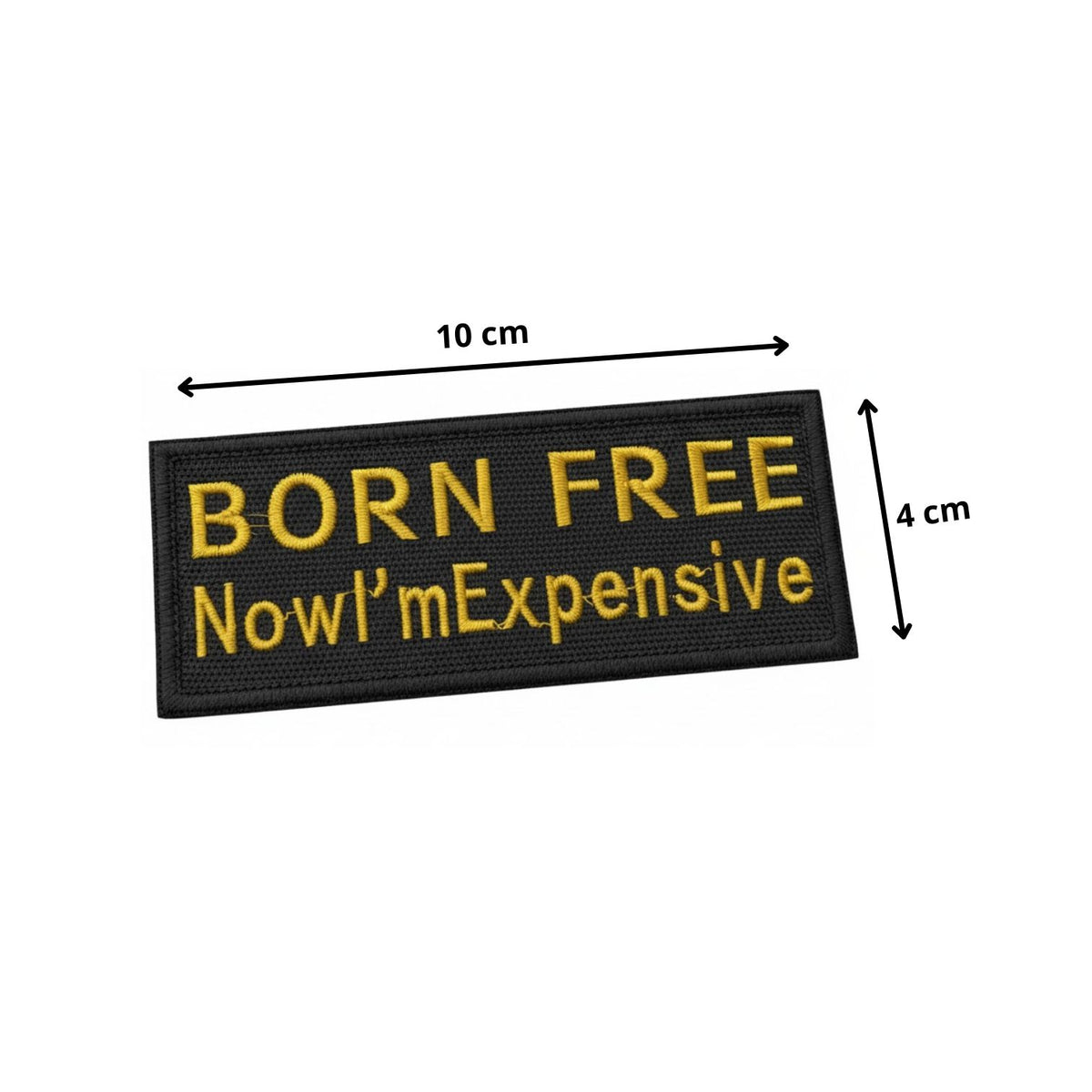 BORN FREE | EMBROIDERED | WITH TACTICAL PATCH (VELCRO+MAGNET+IRON ON)