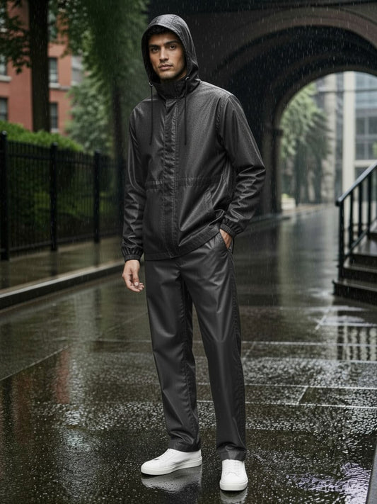Premium Military Grade Raincoat - Dark Grey