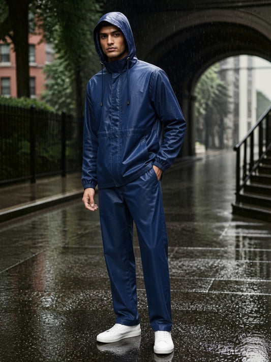 Premium Military Grade Raincoat - Blue