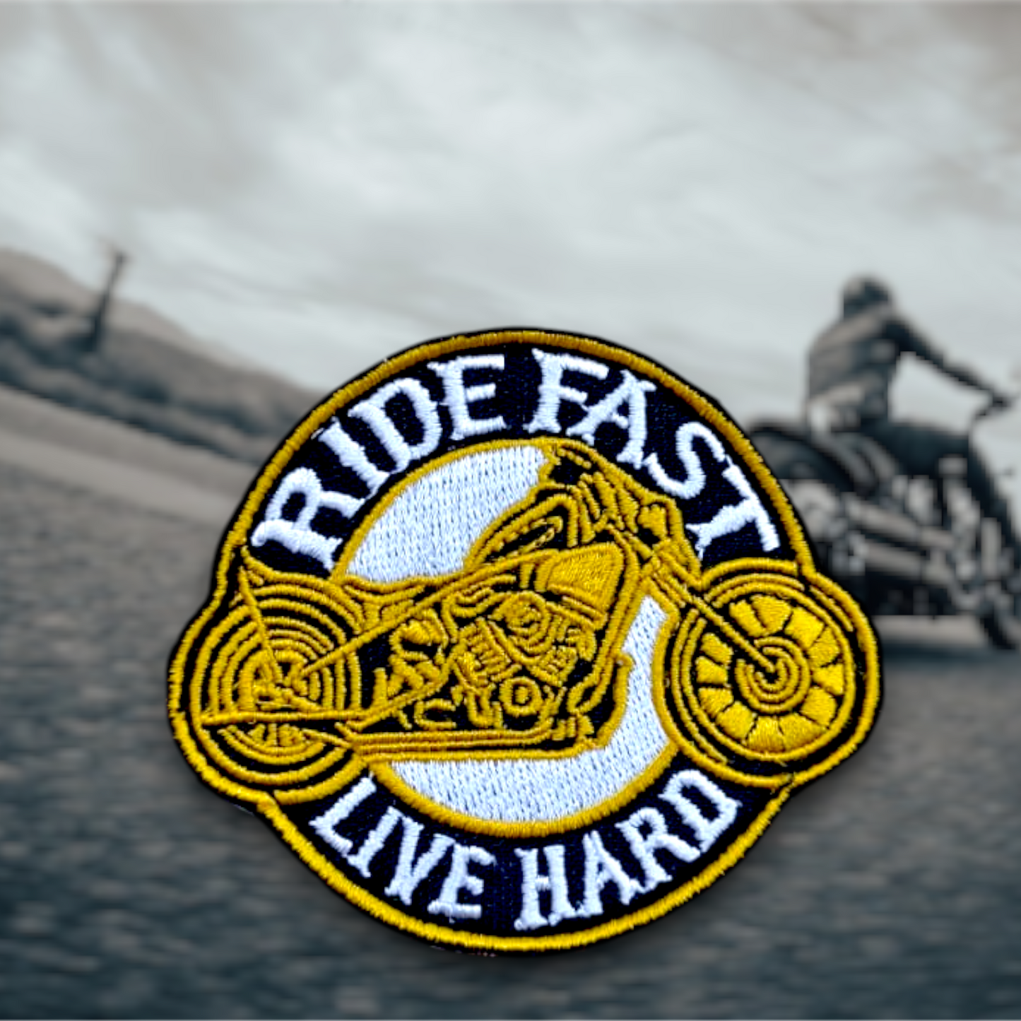 P2246 | RIDE FAST LIVE HARD | EMBROIDERED | WITH VELCRO PATCH