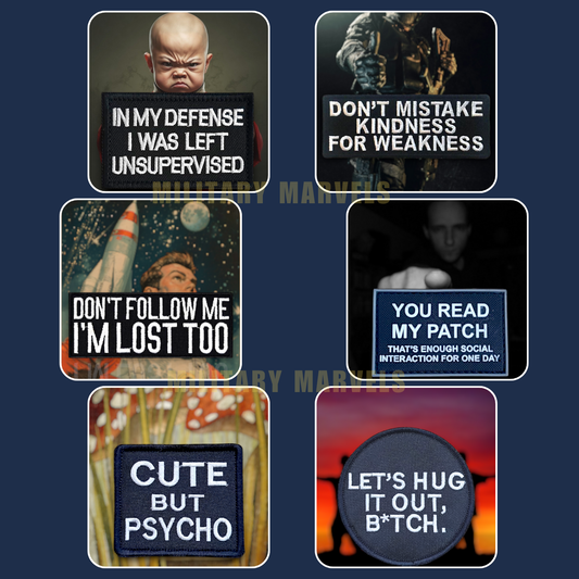 COMBO 1 | PACK OF 6 | WITH VELCRO PATCH