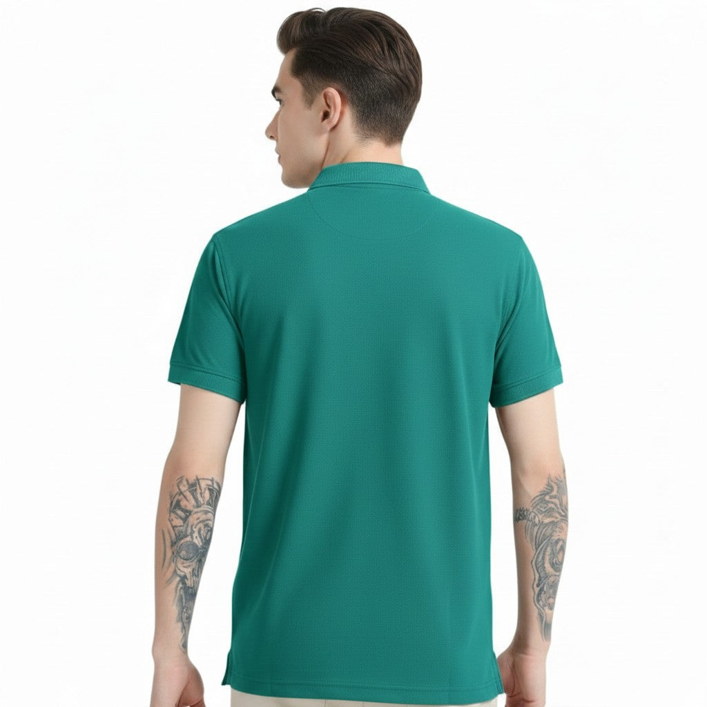 FIGHTER FIT | COLLARED T-SHIRT | JADE GREEN