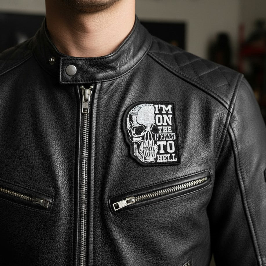 I'M ON THE HIGHWAY TO HELL | EMBROIDERED | WITH VELCRO PATCH