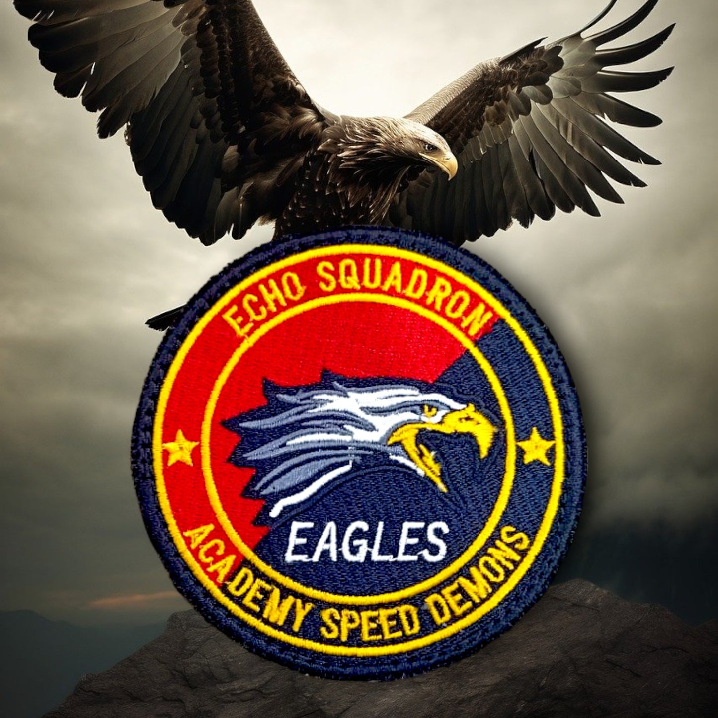 P39 | NDA | ECHO SQUADRON | EAGLES | EMBROIDERED | WITH VELCRO PATCH