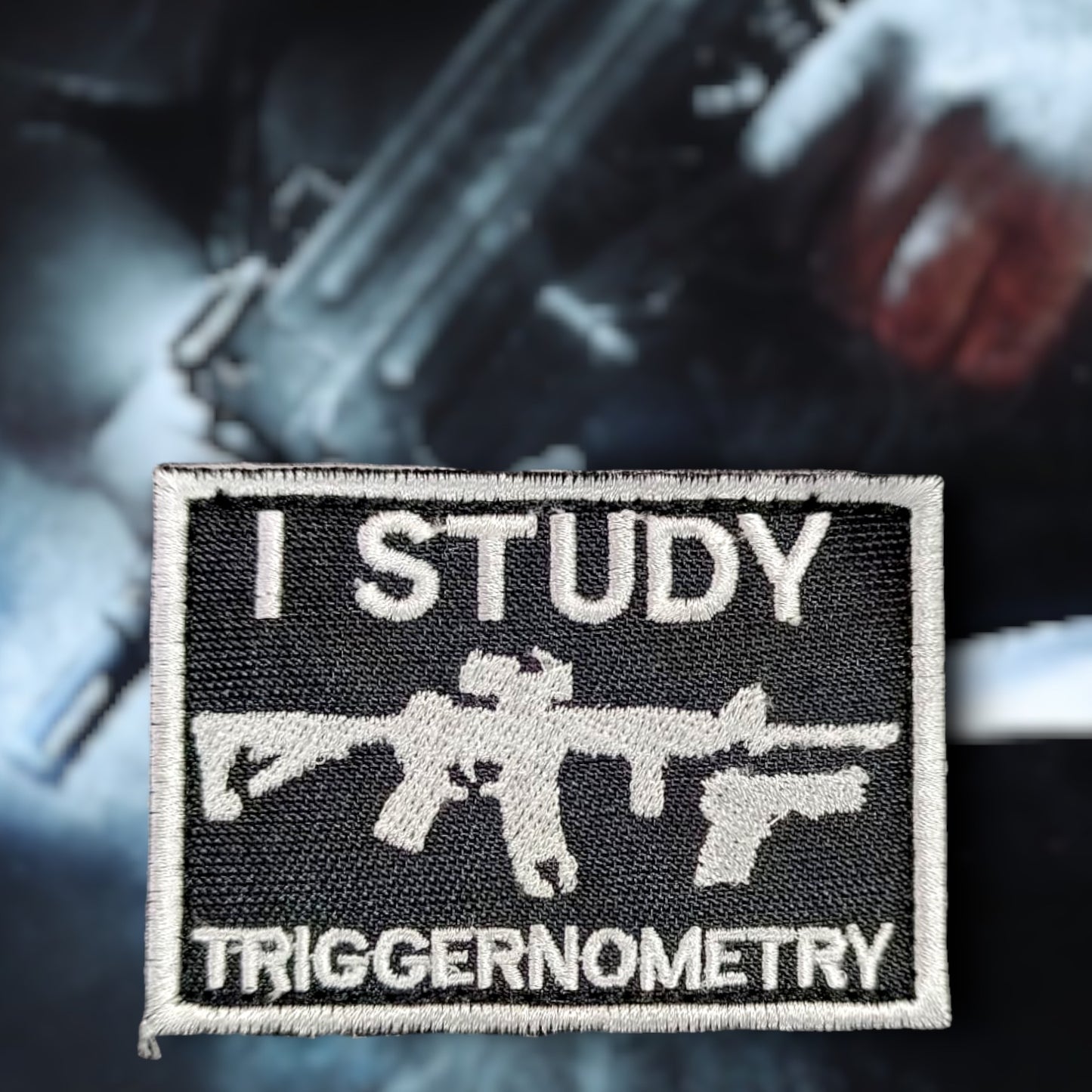 I Study Triggernometry Patches For Jackets - Quirky Patches