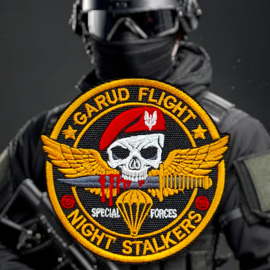 P169 | GARUD FLIGHT NIGHT STALKERS | EMBROIDERED | WITH VELCRO PATCH