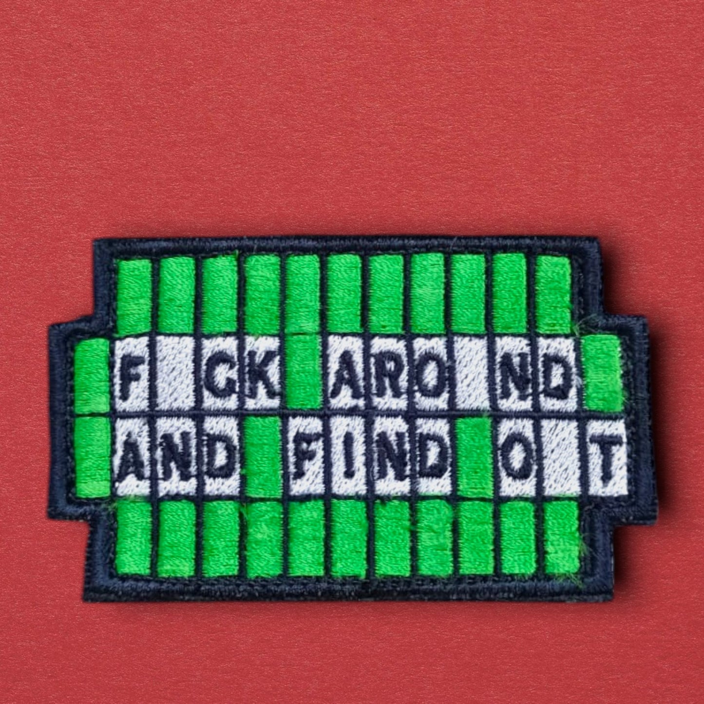 P1644 | F_CK  ARO_ND AND FIND O_UT | EMBROIDERED | WITH VELCRO PATCH