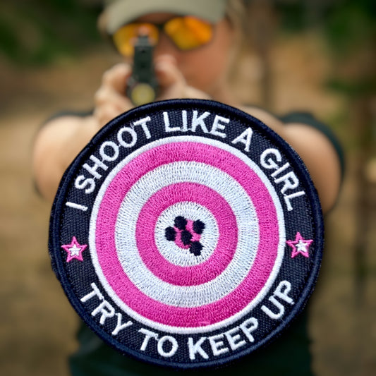 P1877 | I SHOOT LIKE A GIRL | WITH VELCRO PATCH