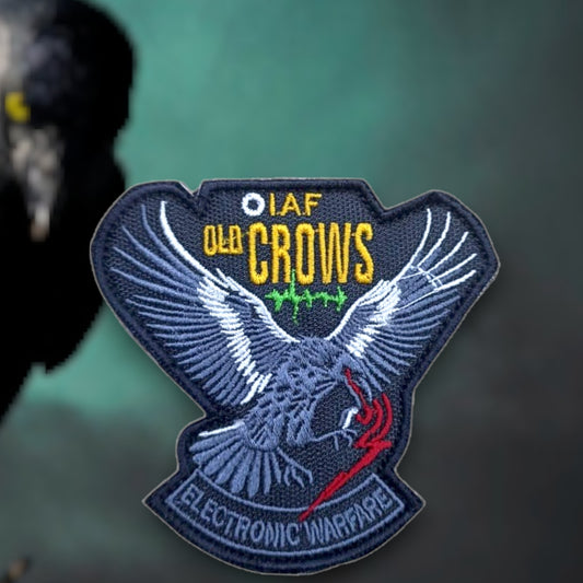 P1881 | IAF OLD CROWS | EMBROIDERED | WITH VELCRO PATCH