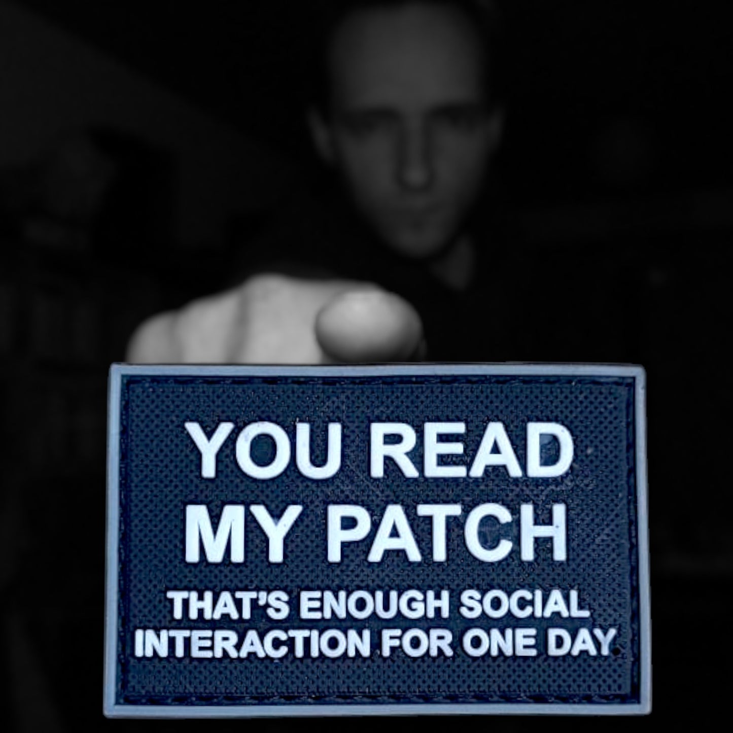 P1891 | YOU READ MY PATCH | RUBBERISED | WITH VELCRO PATCH