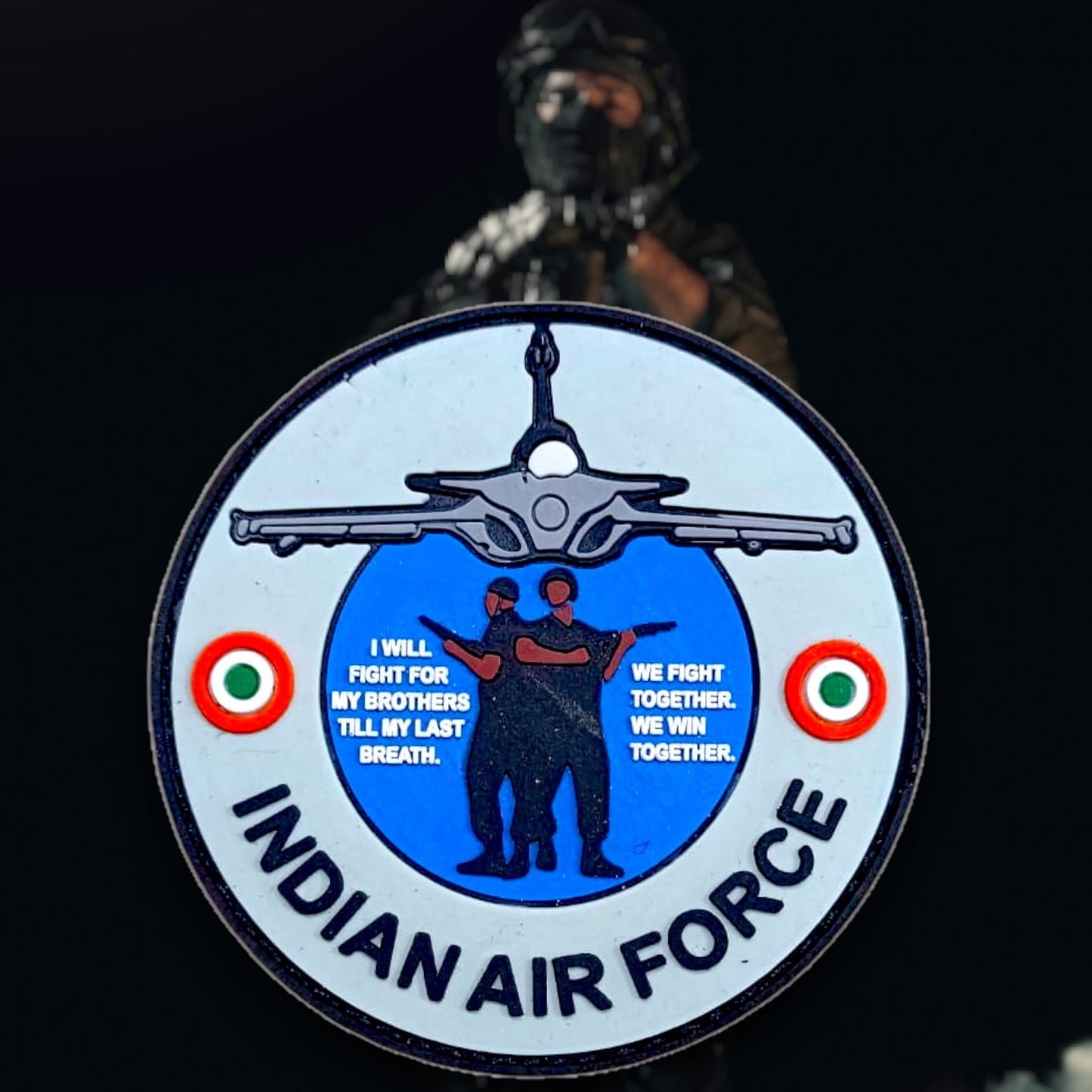 P1984 | INDIAN AIR FORCE | BROTHERS | RUBBERISED | WITH VELCRO PATCH