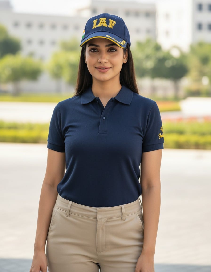 CAP | IAF WITH NATIONAL FLAG LOGO