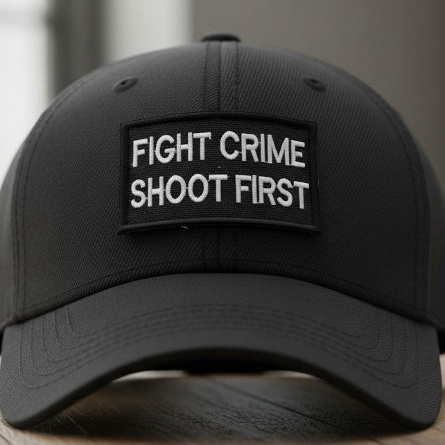 FIGHT CRIME | EMBROIDERED | WITH VELCRO PATCH