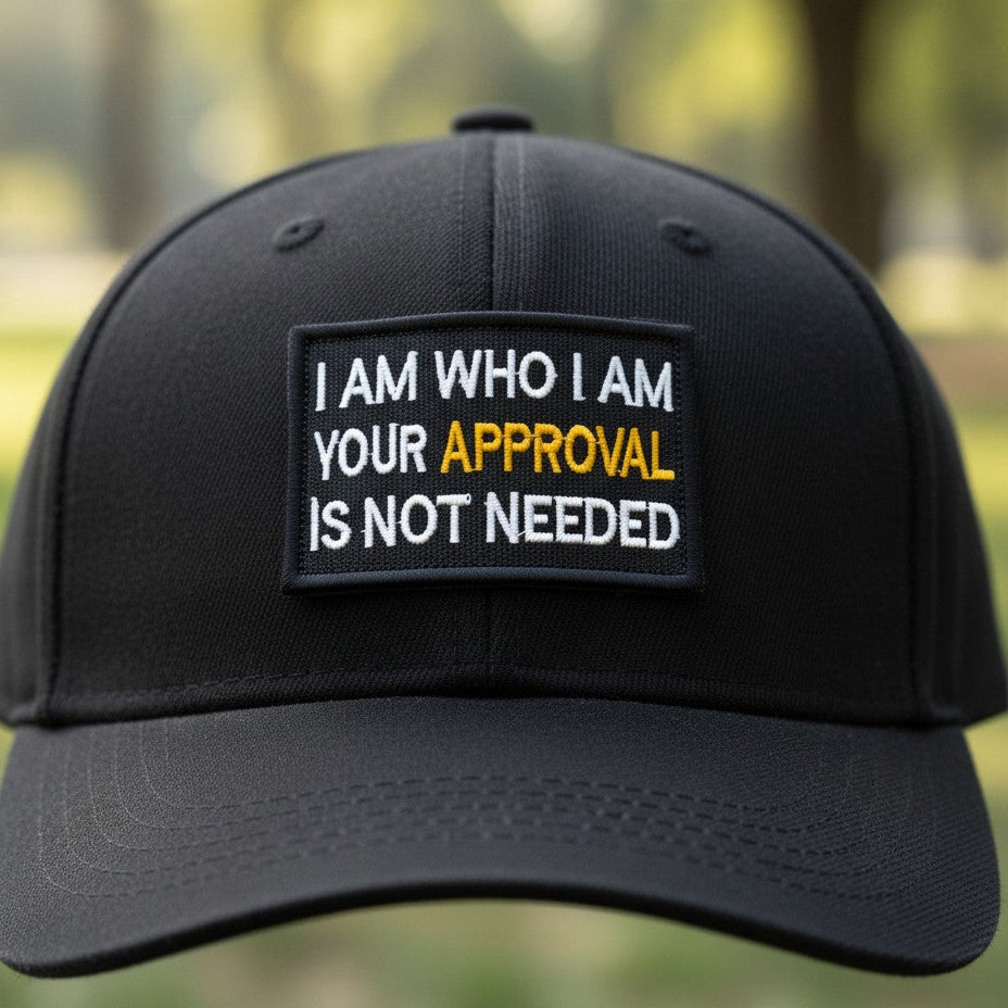 I AM WHO I AM | EMBROIDERED | WITH VELCRO PATCH