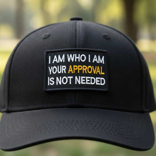 I AM WHO I AM | EMBROIDERED | WITH TACTICAL PATCH (Velcro + Magnet + Iron On)