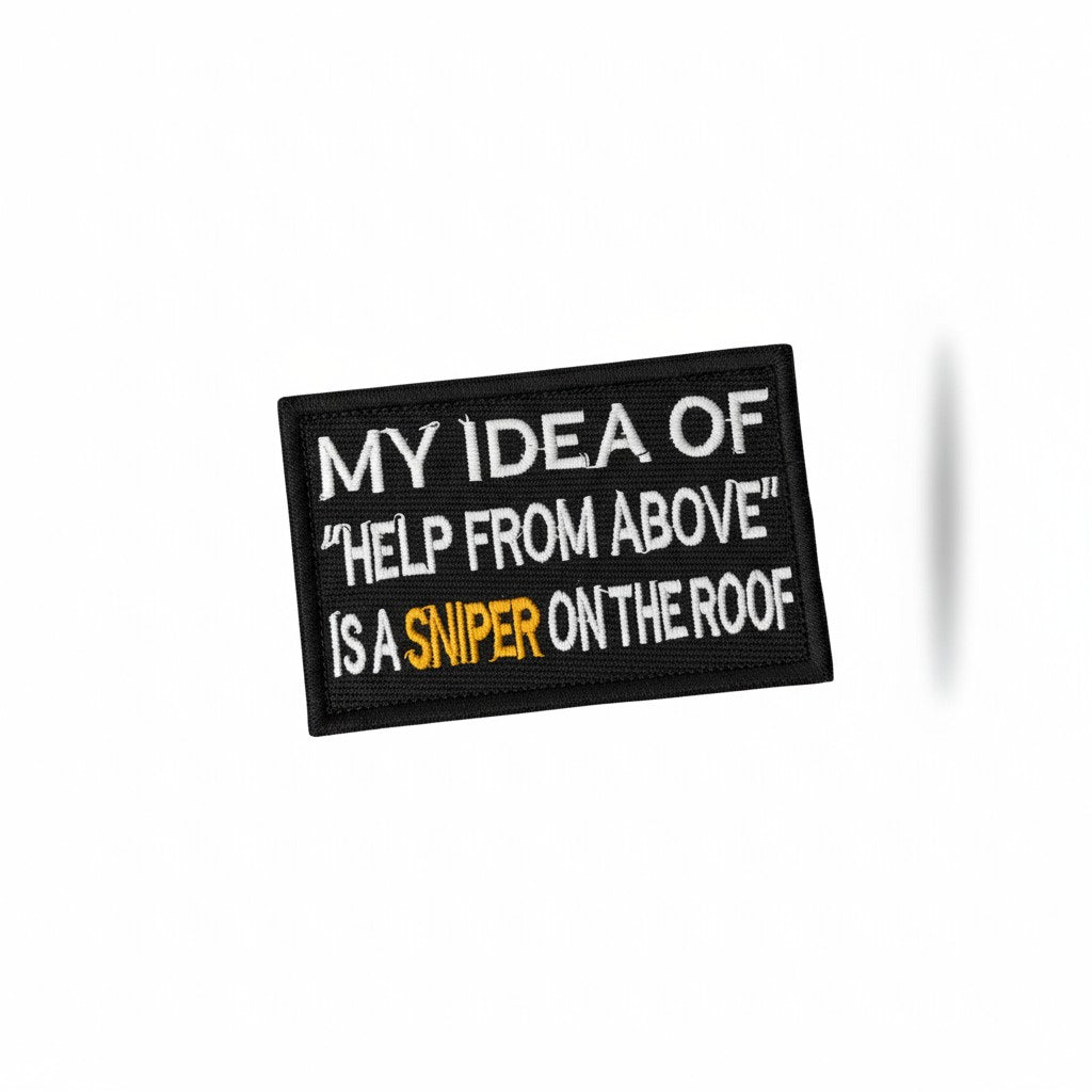HELP FROM ABOVE | EMBROIDERED | WITH VELCRO PATCH