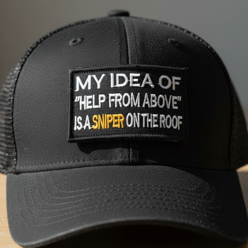 HELP FROM ABOVE | EMBROIDERED | WITH VELCRO PATCH