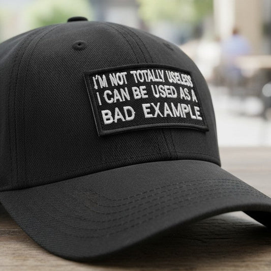 I'M NOT TOTALLY USELESS | EMBROIDERED | WITH TACTICAL PATCH (Velcro + Magnet + Iron On)