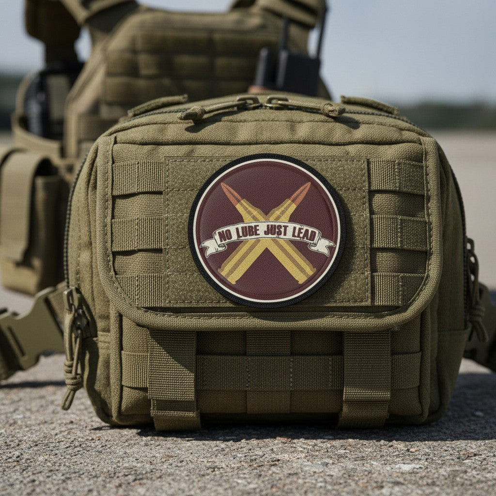 NO LUBE JUST LEAD | PRINTED | WITH TACTICAL PATCH (Velcro + Magnet + Iron On)