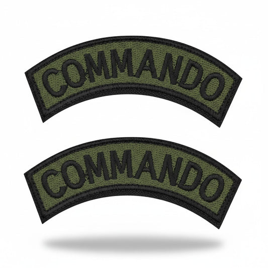 COMMANDO | SET OF 2 | EMBROIDERED | WITH VELCRO PATCH
