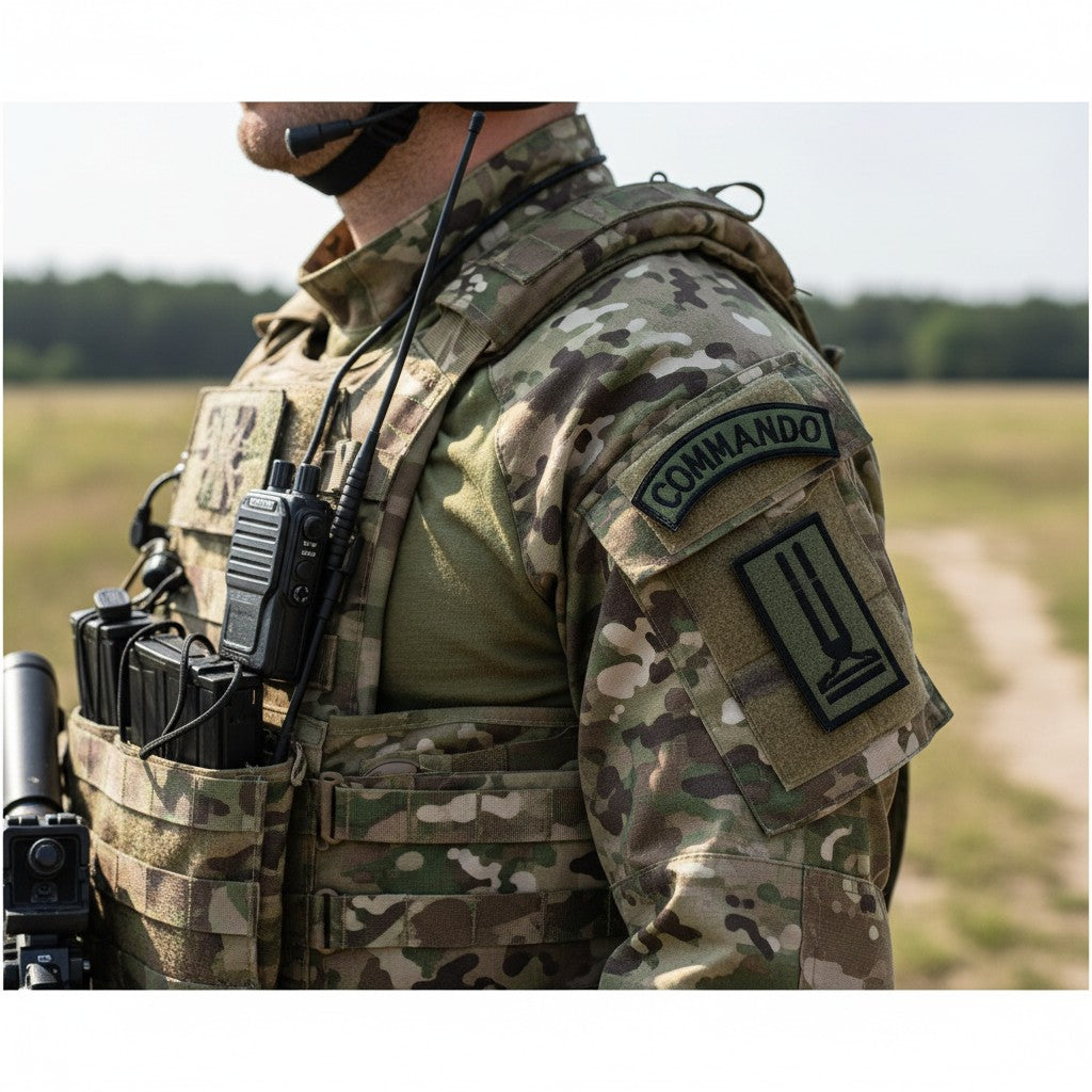 COMMANDO | SET OF 2 | EMBROIDERED | WITH VELCRO PATCH