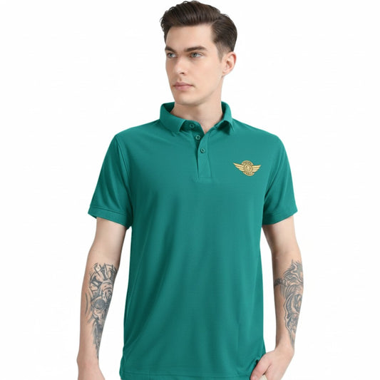 FIGHTER FIT | COLLARED T-SHIRT | JADE GREEN