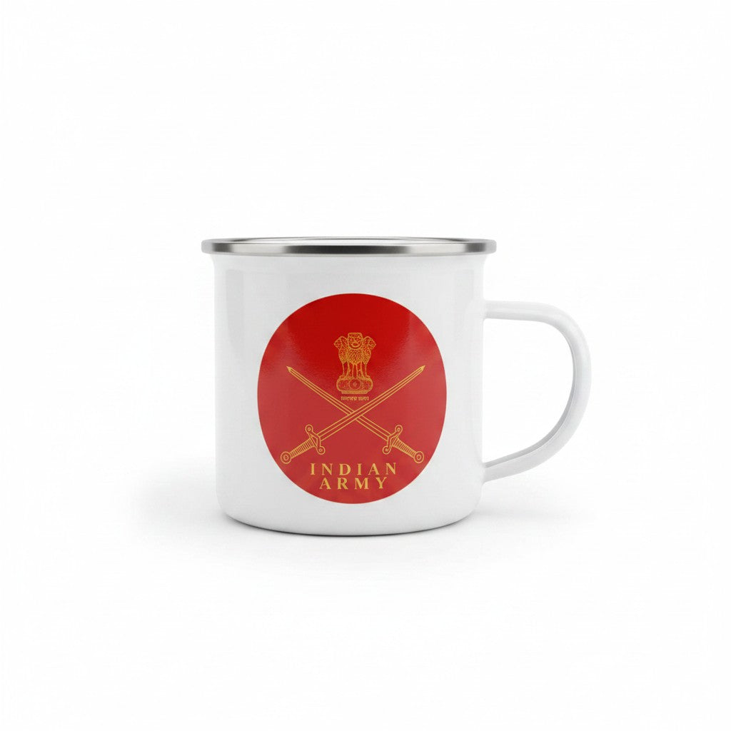 ENAMEL COFFEE MUG | INDIAN ARMY