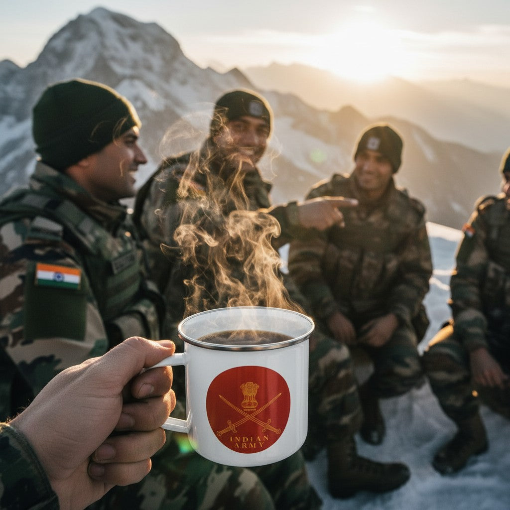 ENAMEL COFFEE MUG | INDIAN ARMY