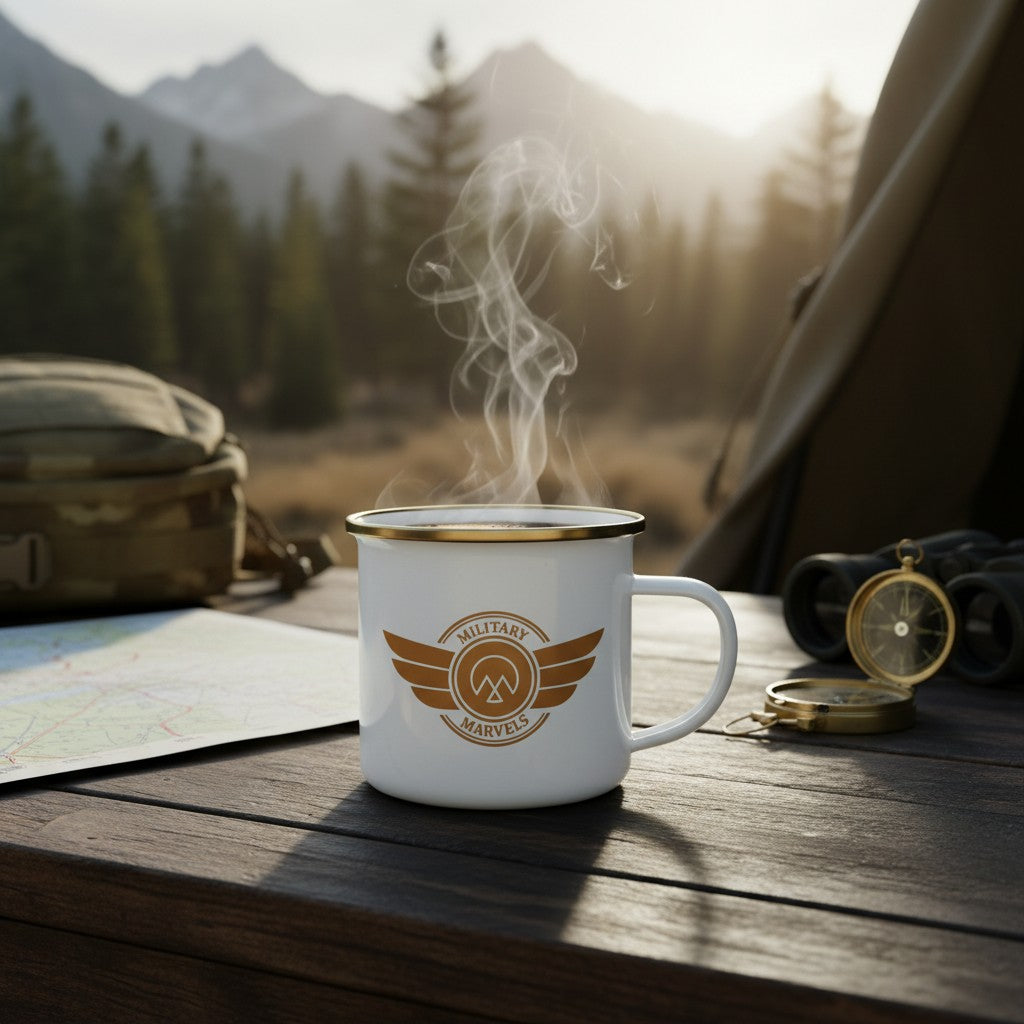 ENAMEL COFFEE MUG | MILITARY MARVELS