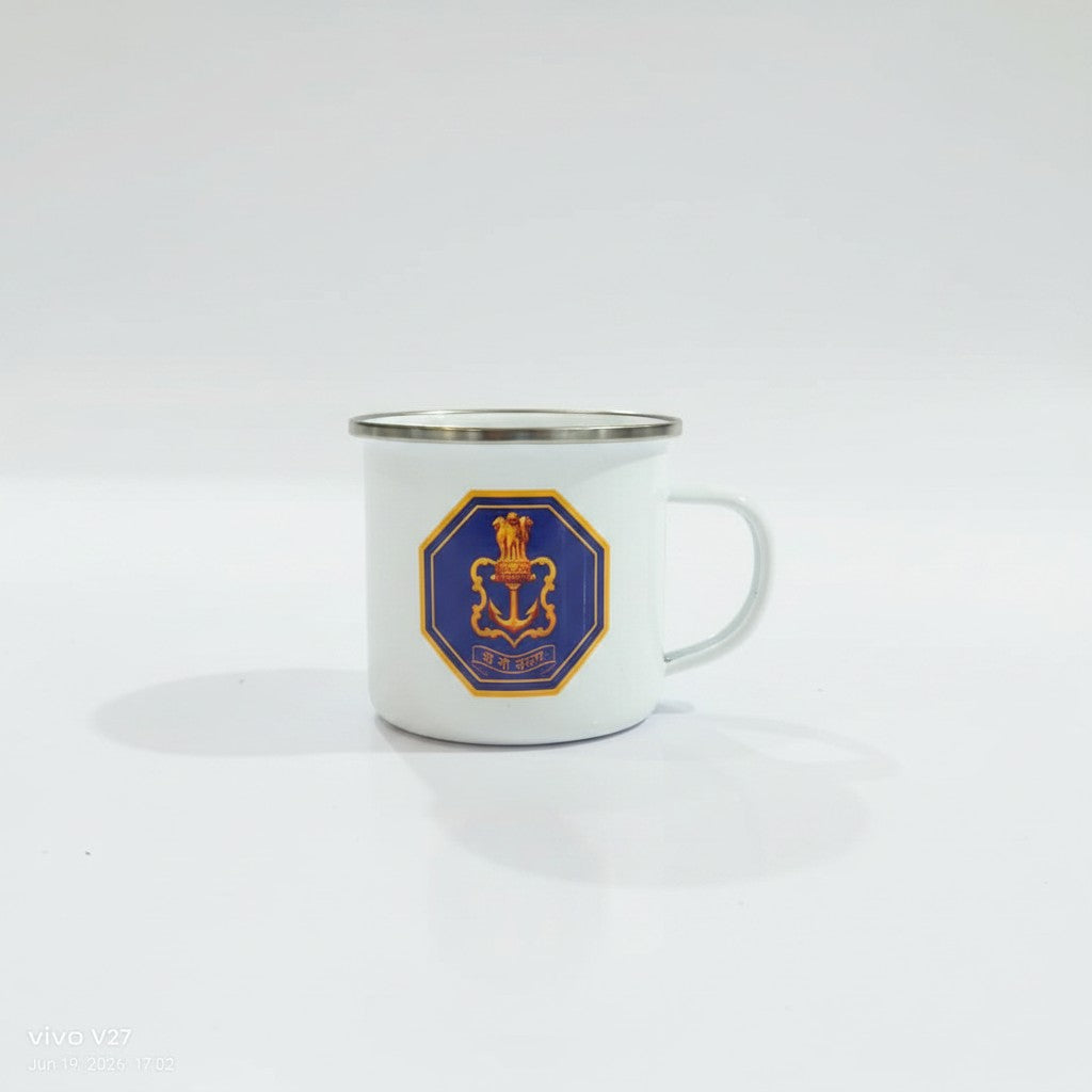 ENAMEL COFFEE MUG | INDIAN NAVY