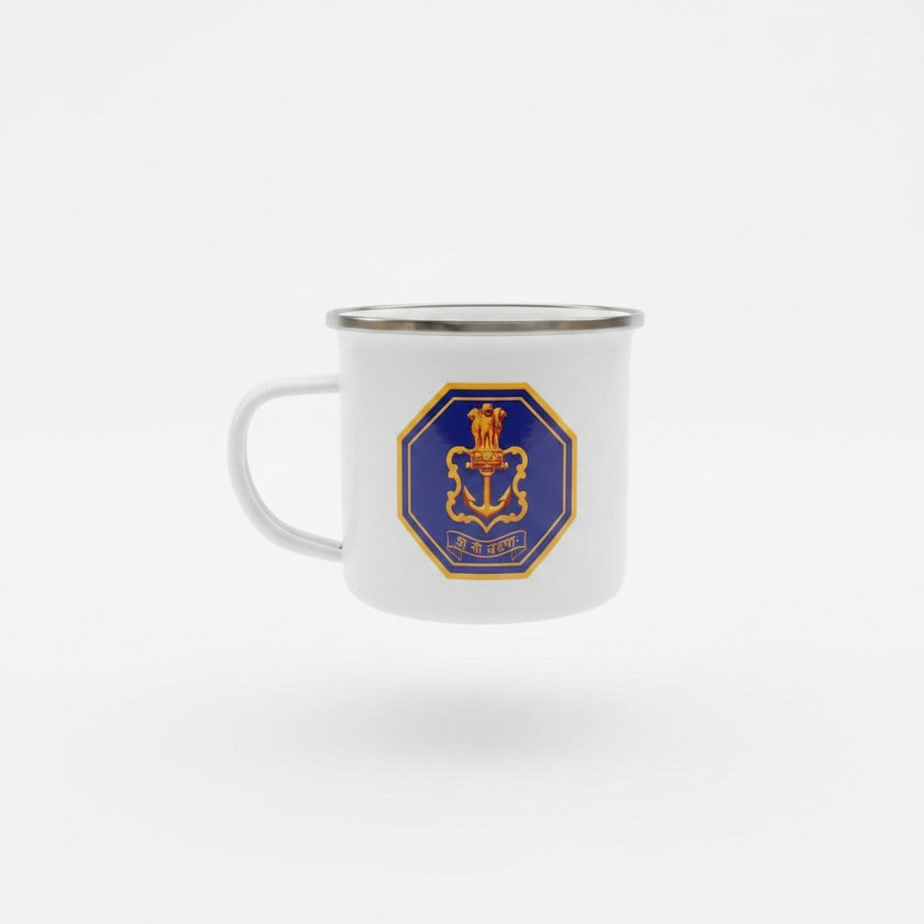 ENAMEL COFFEE MUG | INDIAN NAVY