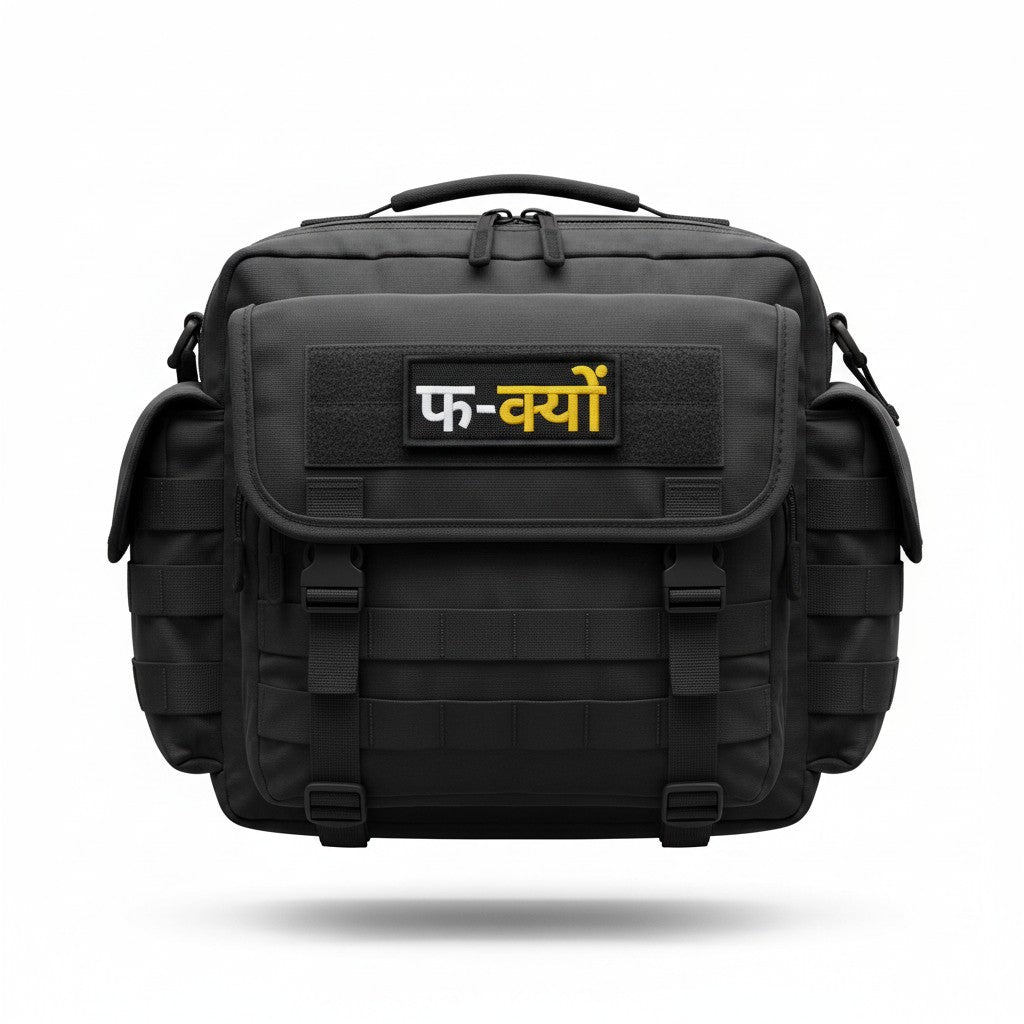 फ-क्यों | EMBROIDERED | WITH VELCRO PATCH