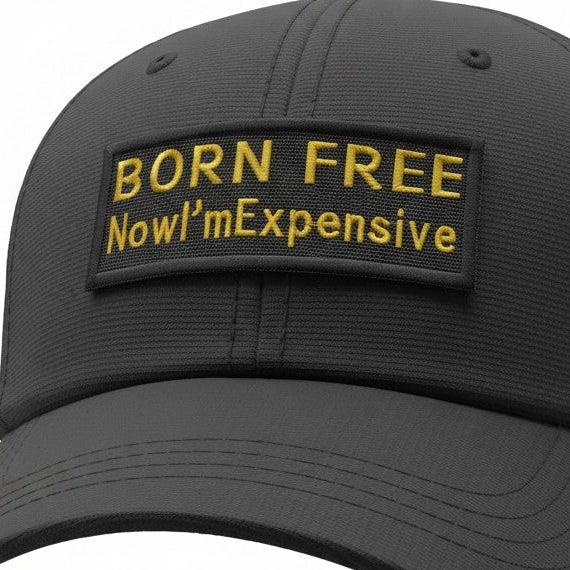 BORN FREE | EMBROIDERED | WITH TACTICAL PATCH (VELCRO+MAGNET+IRON ON)