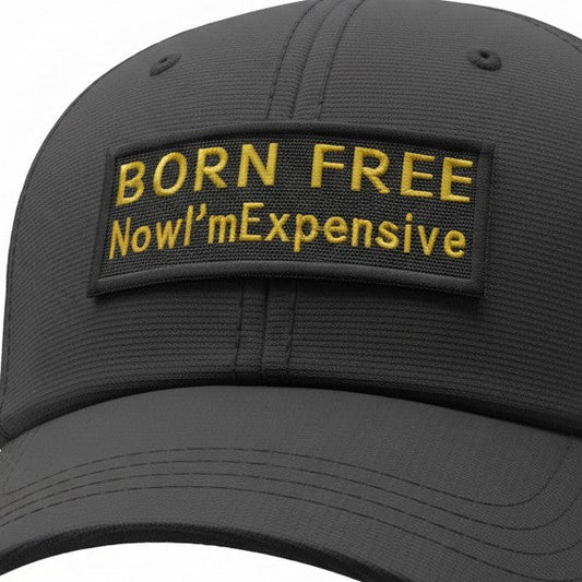 BORN FREE | EMBROIDERED | WITH TACTICAL PATCH (VELCRO+MAGNET+IRON ON)