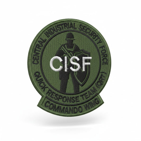 CISF | EMBROIDERED | WITH TACTICAL PATCH (VELCRO+MAGNET+IRON ON)