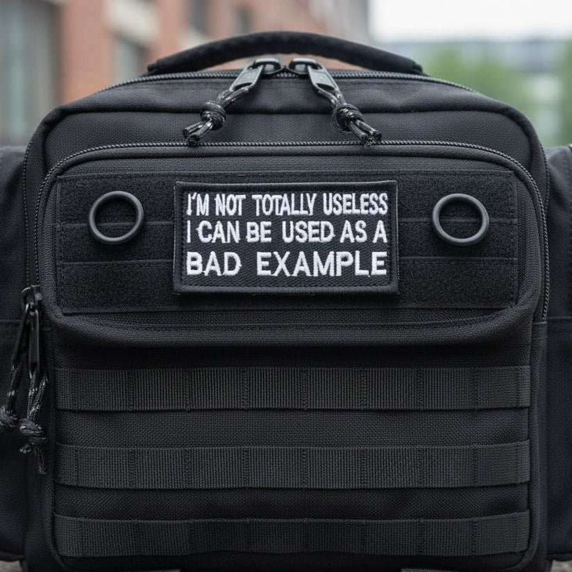 I'M NOT TOTALLY USELESS | EMBROIDERED | WITH VELCRO PATCH