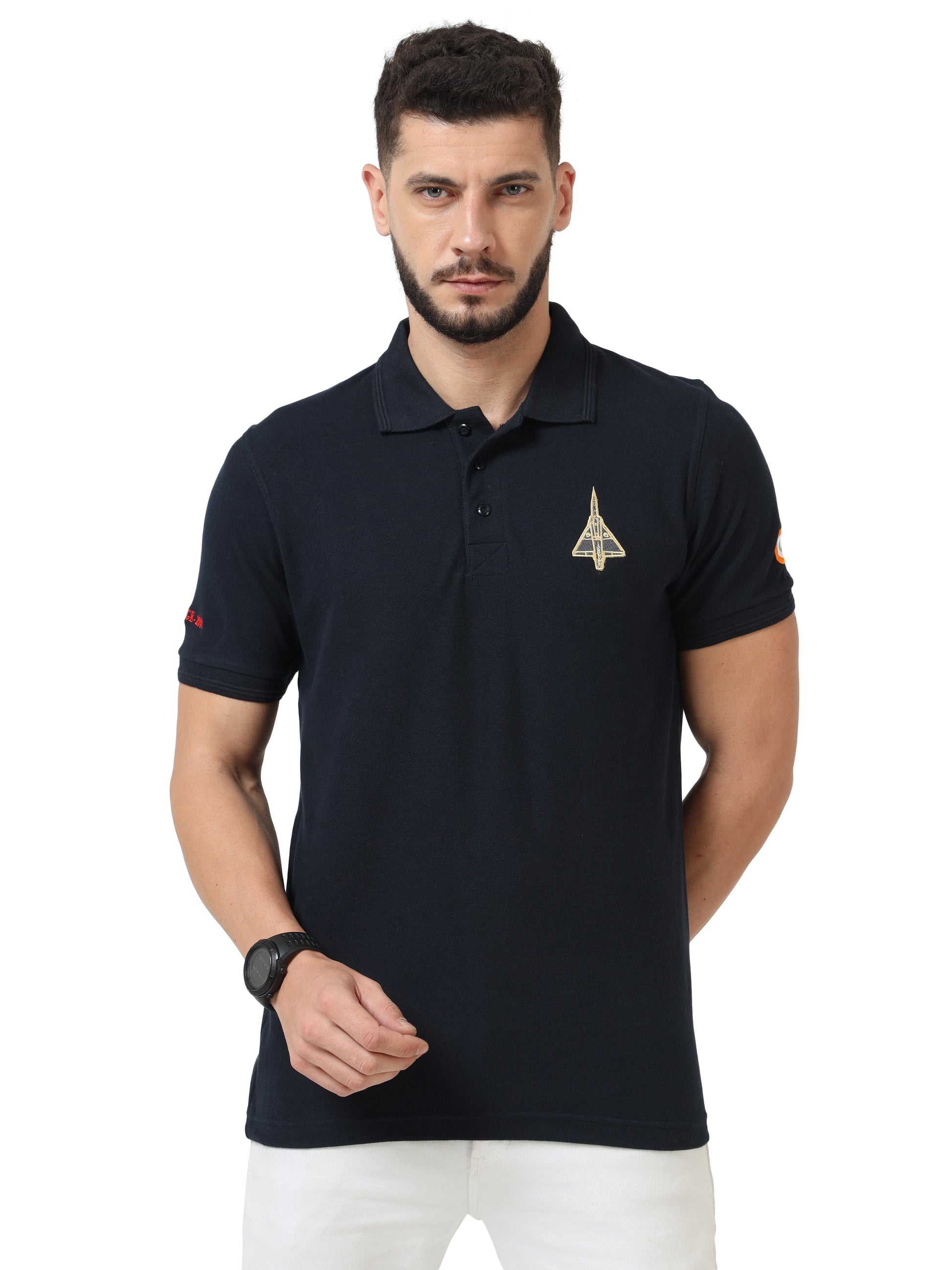 Mirage 2000 Navy Blue Collared T-shirt S1