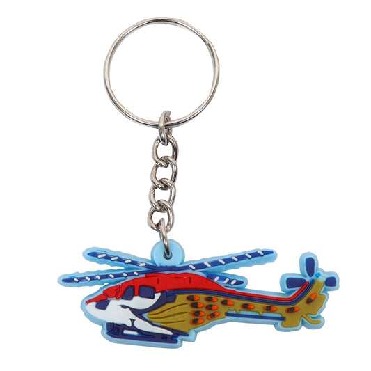 sarang jet blue rubber keychain